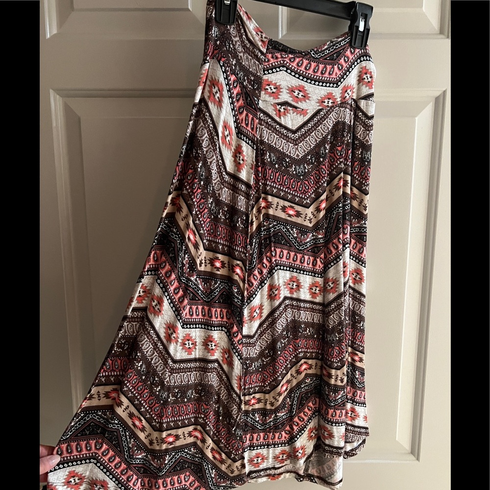 Bobeau flowing maxi skirt size small